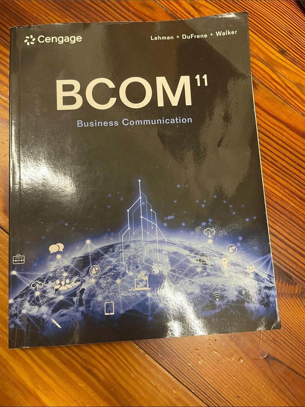 BCOM 11 Business Communication Textbook - Black/Blue